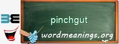 WordMeaning blackboard for pinchgut